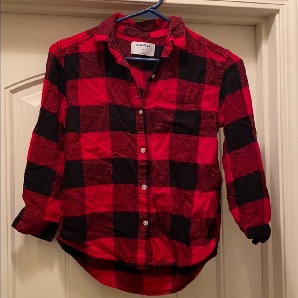 Buffalo plaid flannel shirt